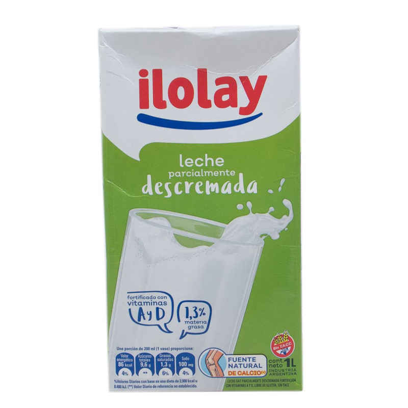 Leche Descremada  Ilolay Pack 1L unidad