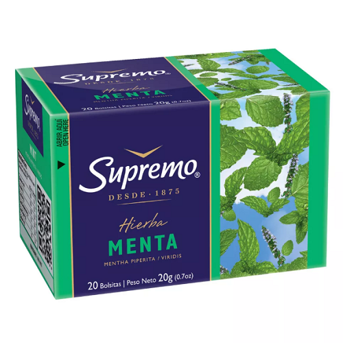 Té Supremo Menta Paquete x 20 Unidades