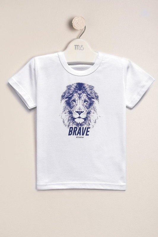 remera estampada leon