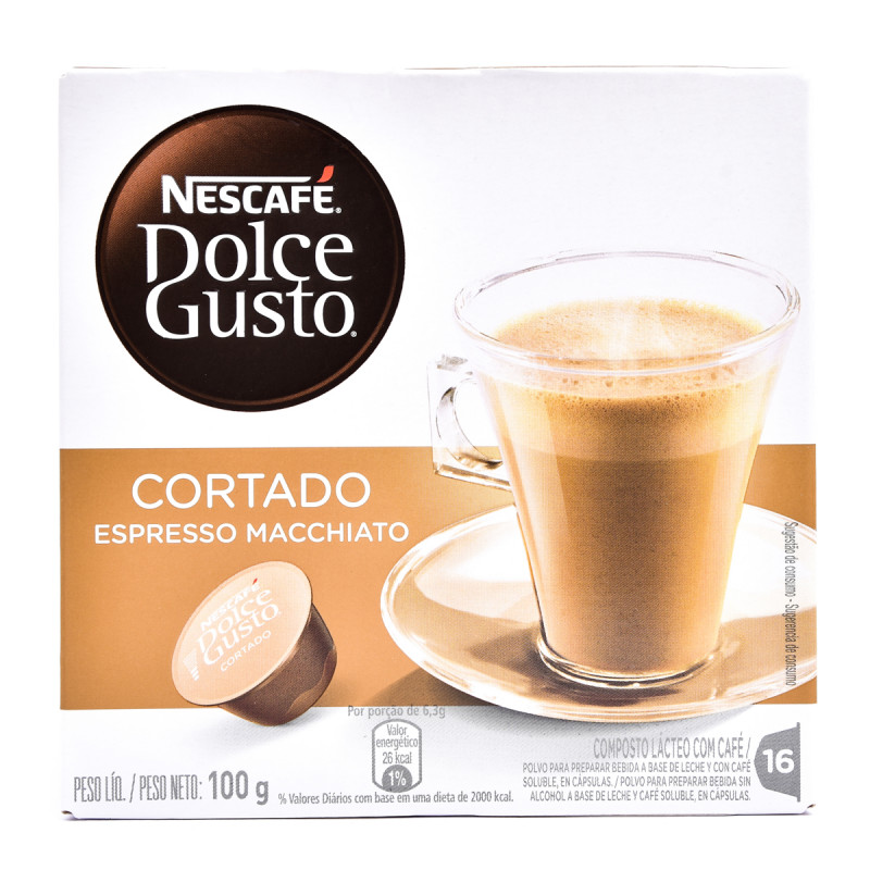 Café para Maquina Nescafé Dolce Gusto Cortado Caja x 16 Cápsulas