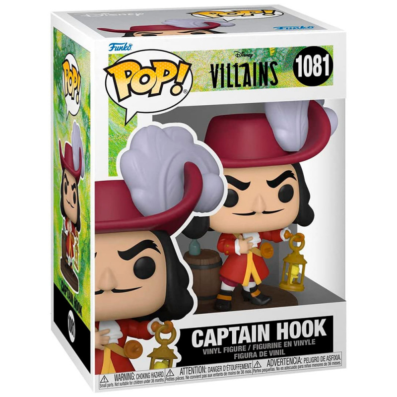 FUNKO POP DISNEY VILLAINS - CAPTAIN HOOK 1081