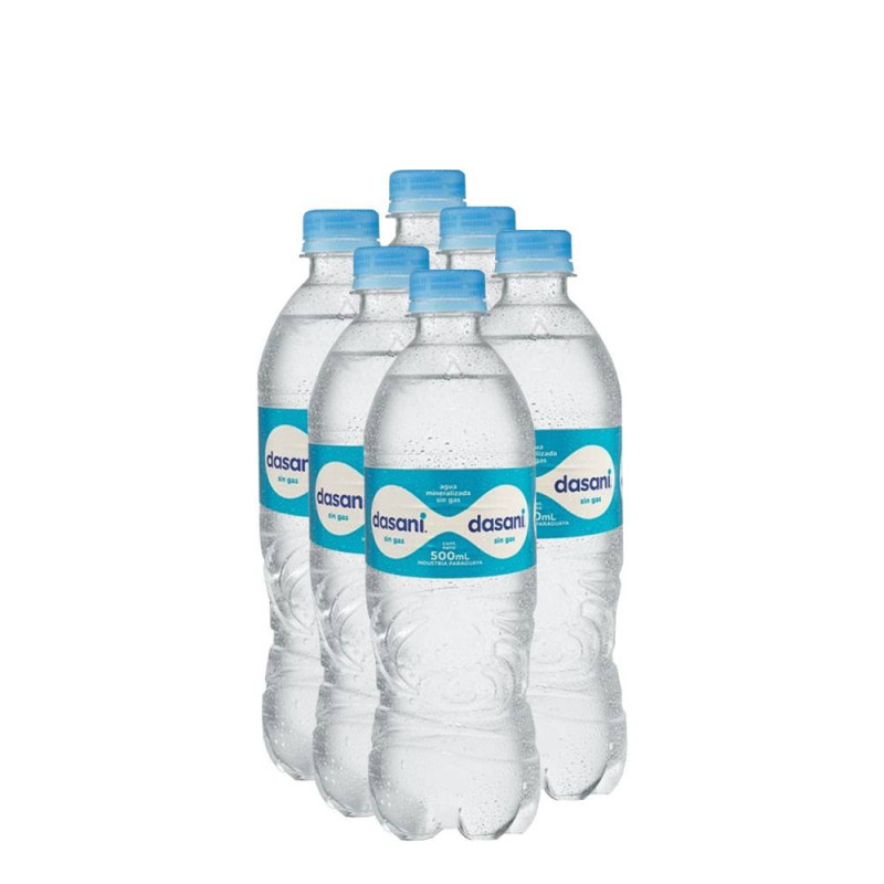 Agua Mineral sin Gas Dasani 500ml Pack x 6 Unidades