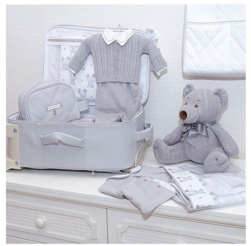 neceser baby urso cuna cinza