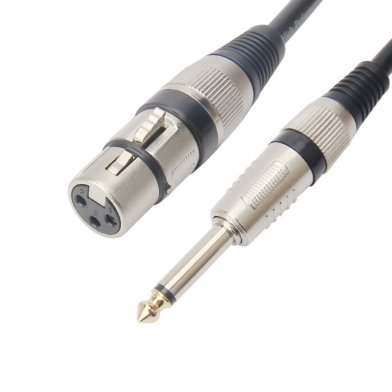 Cable xlr a plug