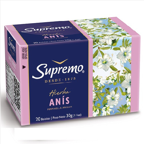 Té Supremo Anís Paquete x 20 Unidades