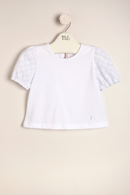 remera mangas broderie Brigitte