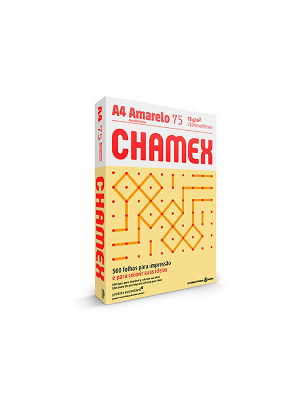 Resma Color Amarillo A4 Chamex (75GRS)