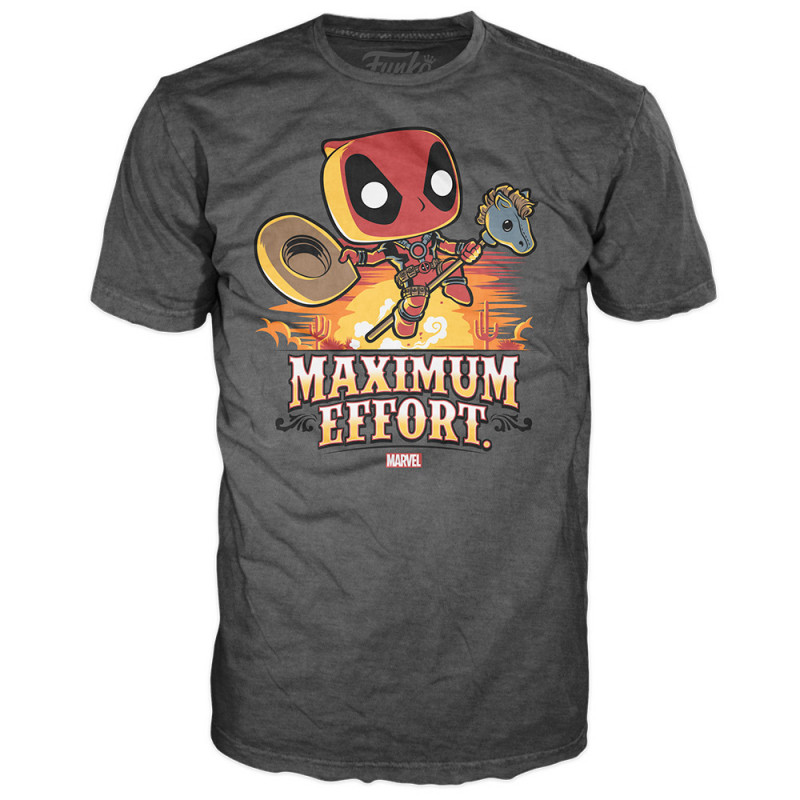 FUNKO TEES MARVEL DEADPOOL MAX EFFORT