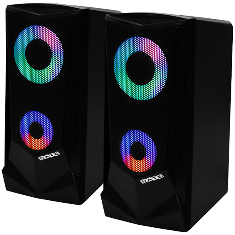 Speaker Satellite AS-689U 6W/USB/Jack 3.5 mm - Preto