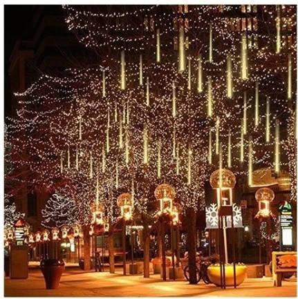 LUCES TUBO CALIDAS  METEORO NAVIDEÑAS