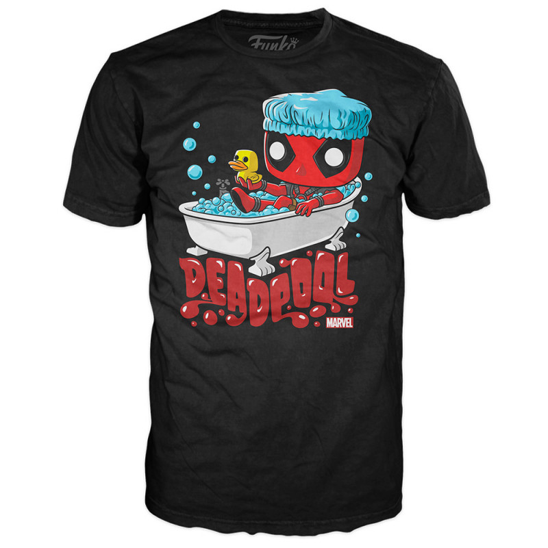 FUNKO TEES MARVEL DEADPOOL BUBBLE BATH