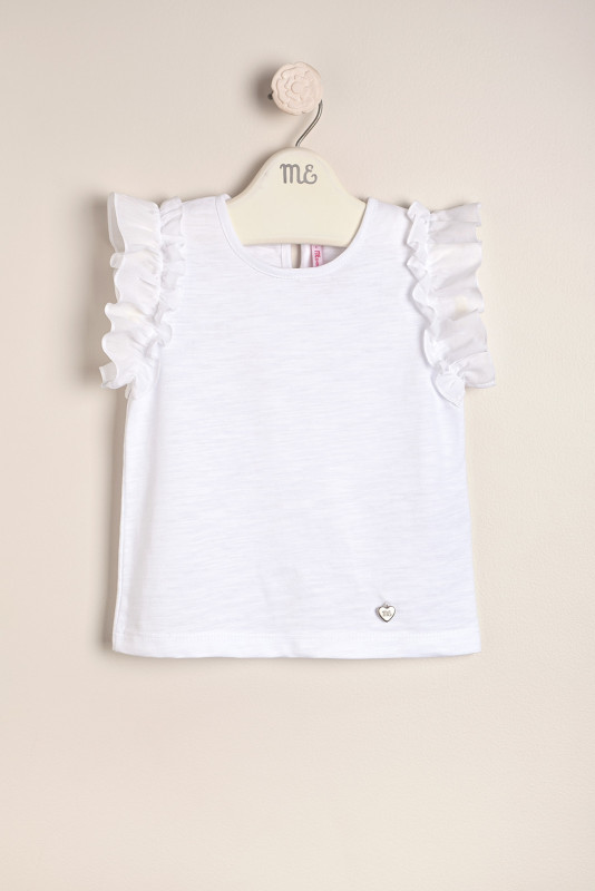 remera volados voile white