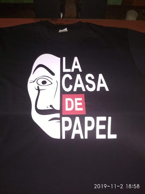 Remera Algodon Negra