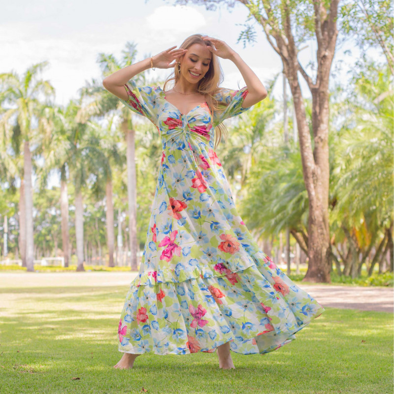 Vestido Largo Estampado Cod. 7230014