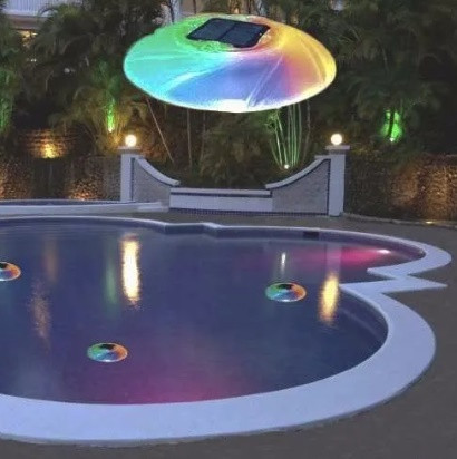 LUZ SOLAR MULTICOLOR PARA PISCINA