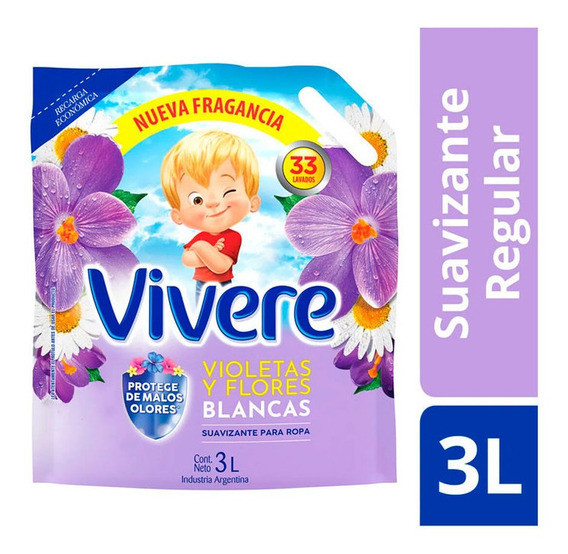 Suavizante para ropa Vivere 3L