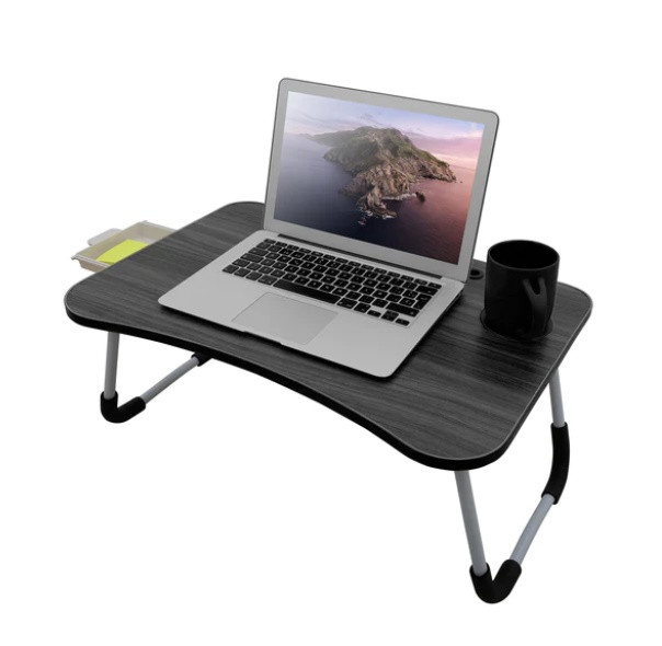 MESITA PLEGABLE PARA NOTEBOOK Y DESAYUNO NEGRO