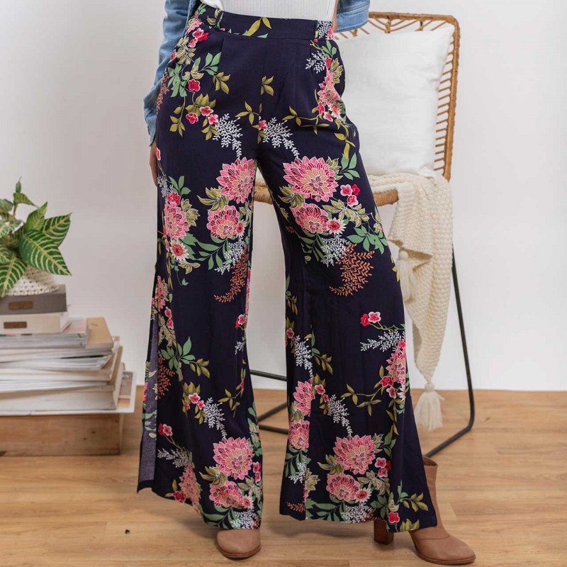 Pantalona Estampada c/ Tajo Cod. 7220560