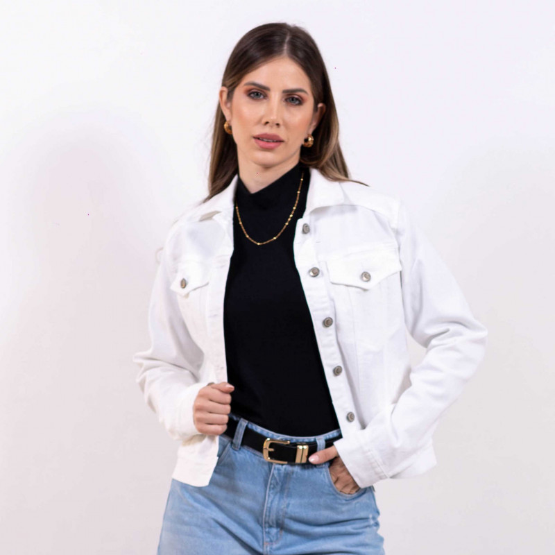 Campera Gabardina Blanca Cod. 1230095