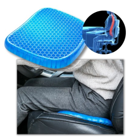 ASIENTO Y RESPALDO ORTOPÉDICO DE SILICONA -. GEL