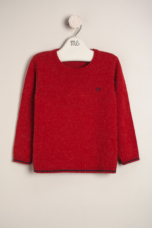 sweater con logo Lowis rojo