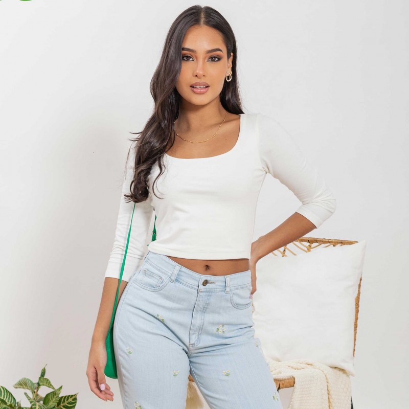 Crop Top Mangas Largas Cod. 223082