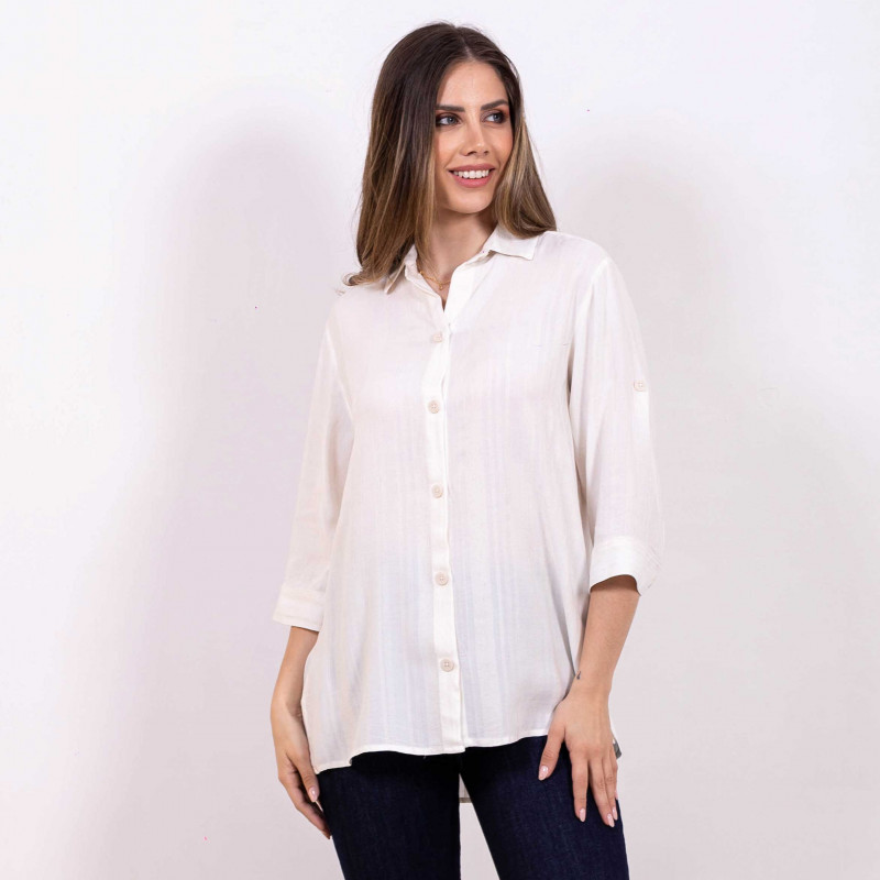 Camisa Oversize Mangas 3/4 Cod. 7230092