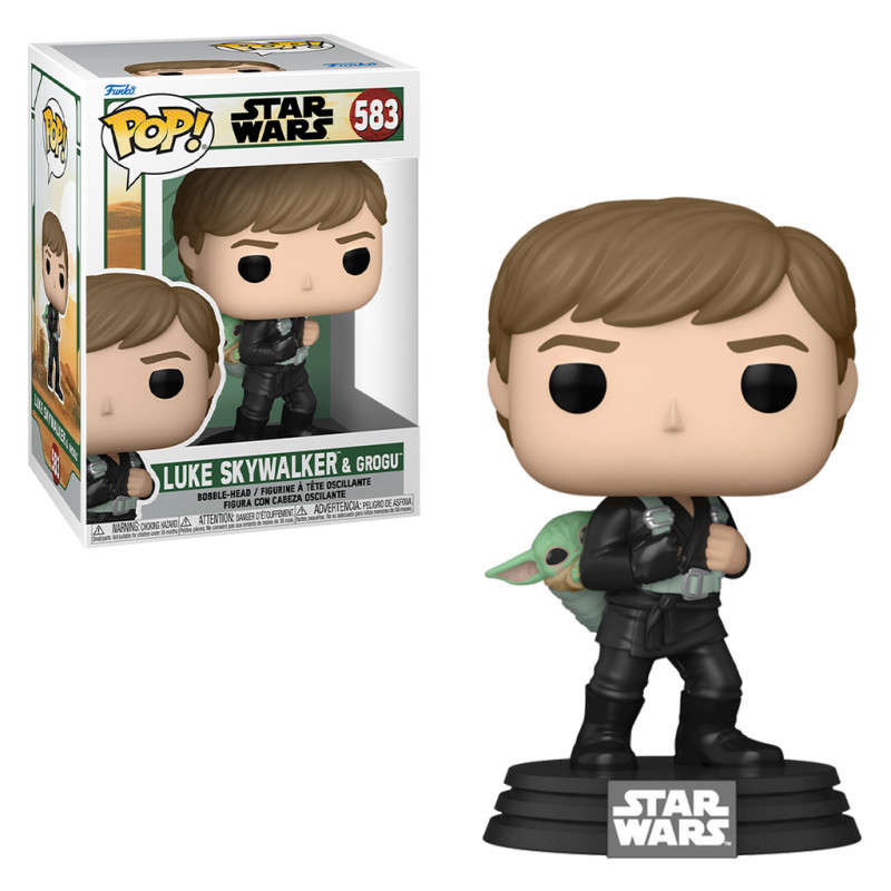 FUNKO POP STAR WARS BOBA FETT - LUKE SKYWALKER & GROGU 583