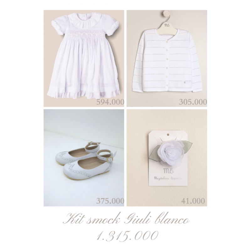 vestido smock giuli blanco