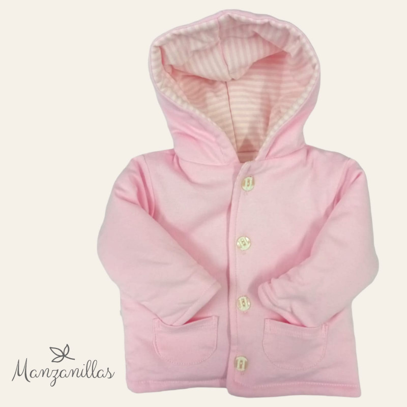 Campera Rosa Rayas Bariloche 1449