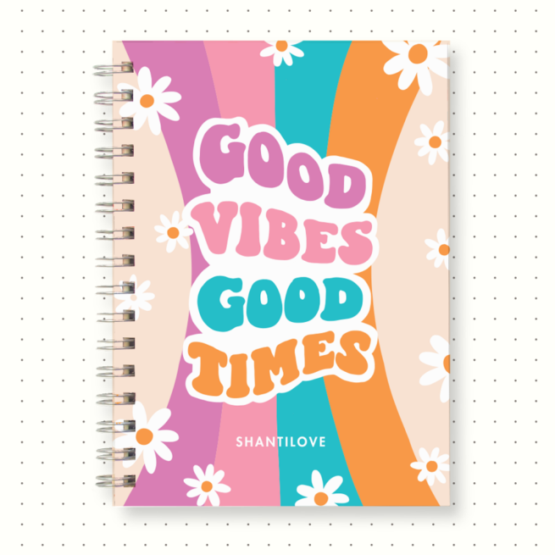 Cuaderno punteado "Good vibes" (Shantilove)