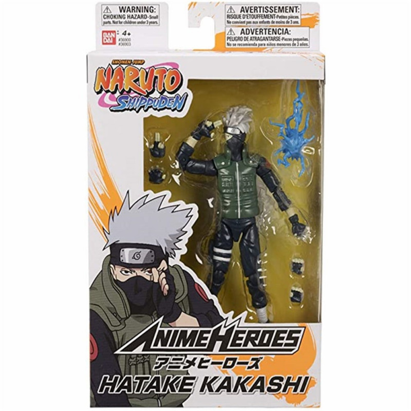 BANDAI NARUTO SHIPPUDEN ANIME HEROES - HATAKE KAKASHI