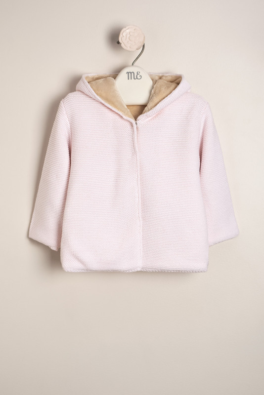 campera forrada con pielcita rosa