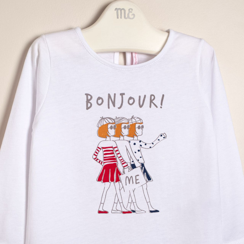 remera estampada bonjour