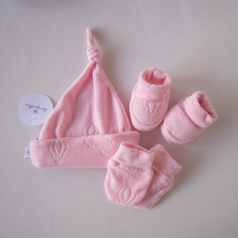 Kit 3 Plush Brooklyn 1165 Rosa Globos Y Nubes