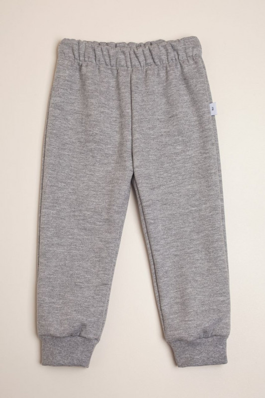 pantalon con puño gris