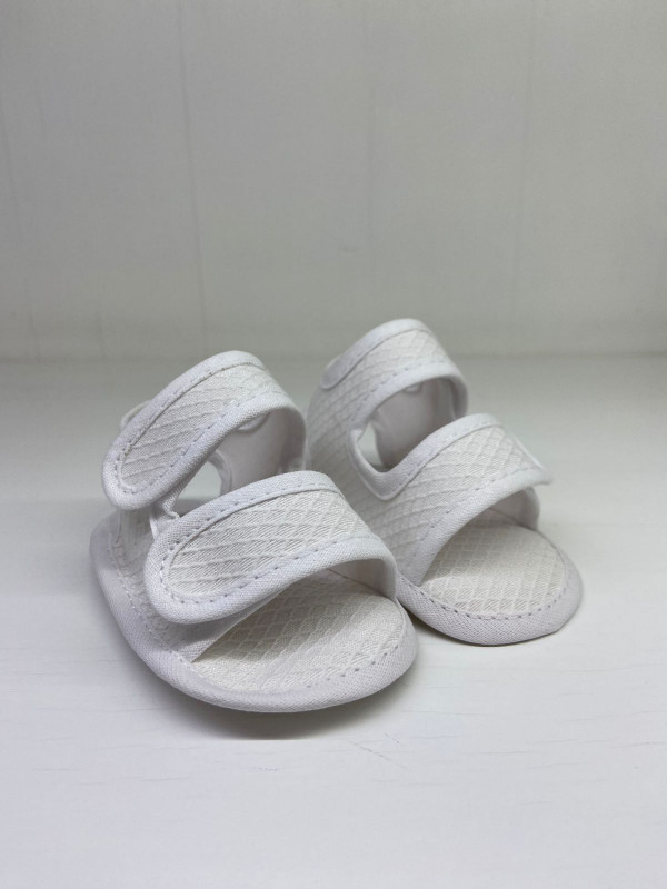 sandalia doble velcro pique bl