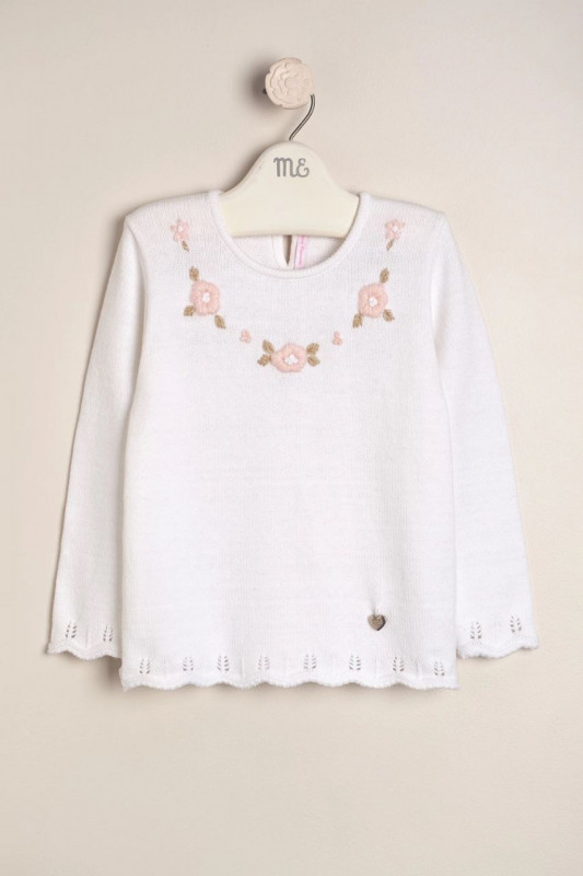 sweater bordado brielle blanco