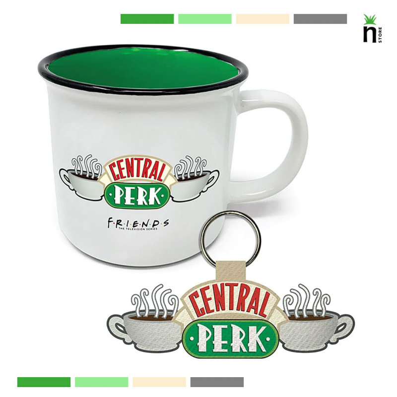 FRIENDS (CENTRAL PERK) MUG COASTER KEYCHAIN GIFT SET