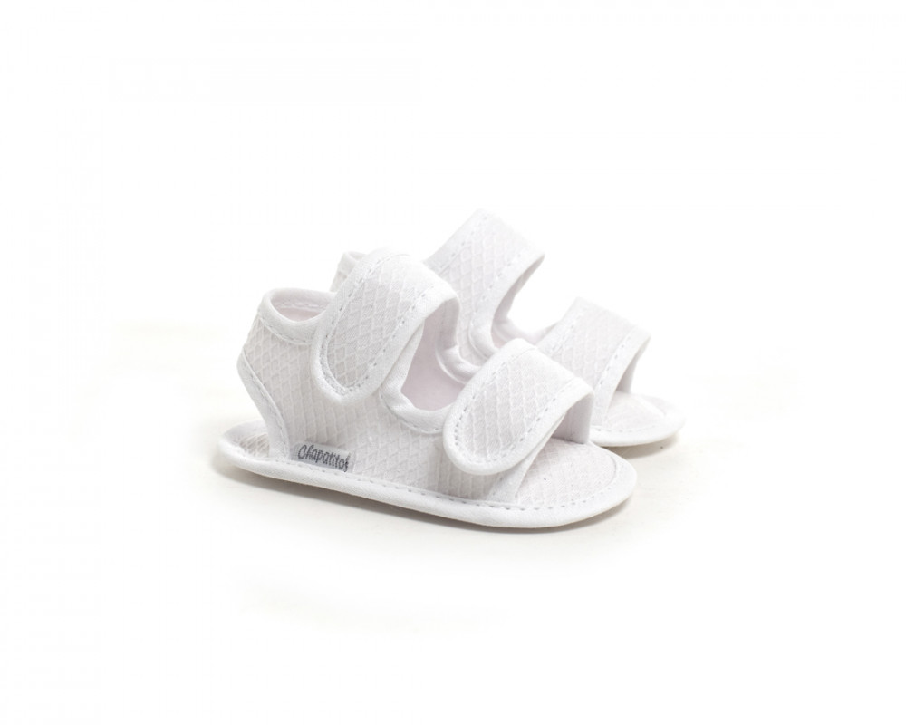 sandalia doble velcro pique bl