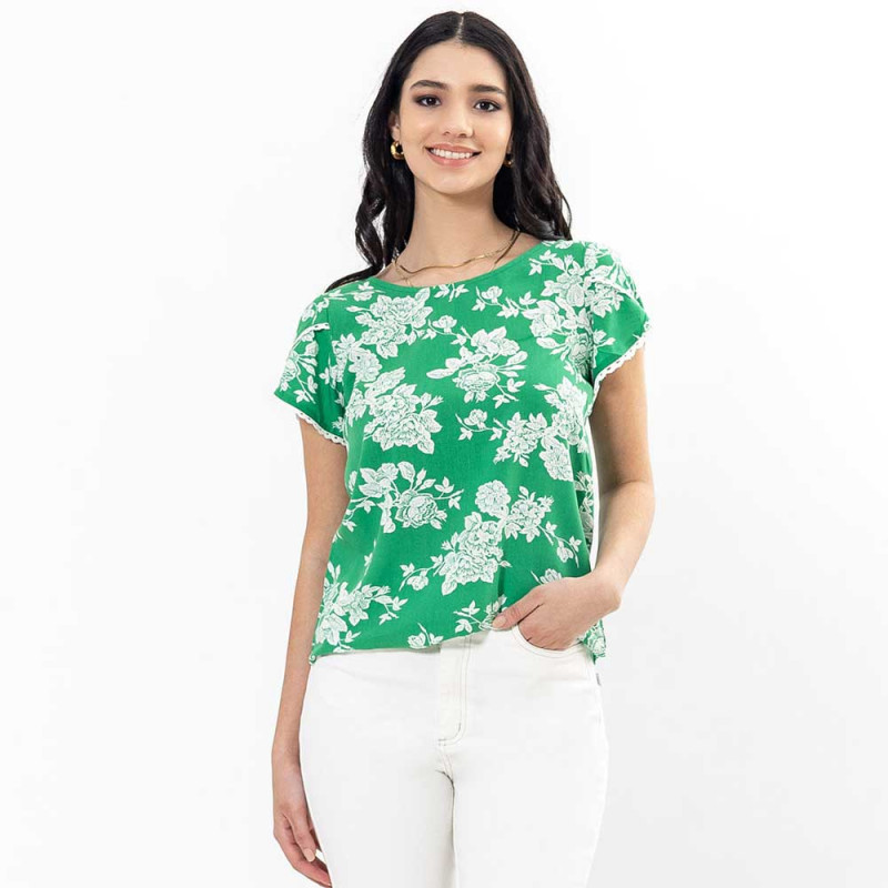 Blusa Estampada Mangas Cortas Cod. 7230431