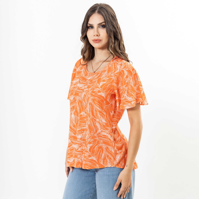 Blusa Estampada Mangas Cortas Cod. 7230508