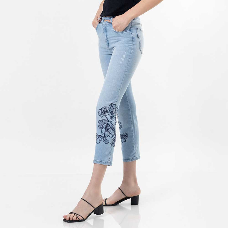 Cropped Jeans c/ Bordado Cod. 1230288