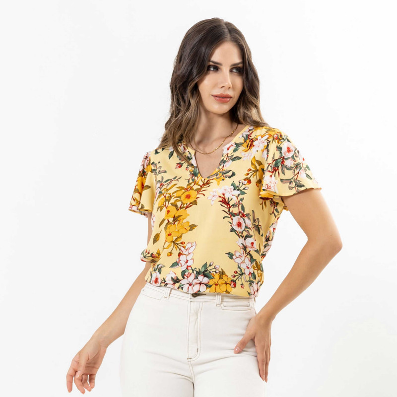 Blusa Estampada Mangas Cortas Cod. 7230468