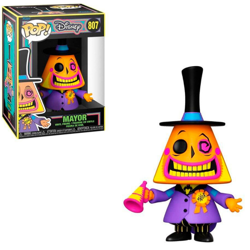 FUNKO POP DISNEY THE NIGHTMARE BEFORE CHRISTMAS BLACKLIGHT - MAYOR 807