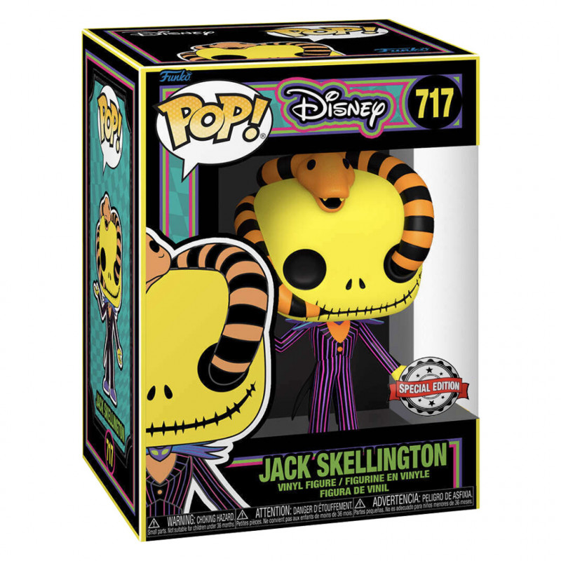 FUNKO POP DISNEY NBC BLACK LIGHT- JACK SKELLINGTON 717 *SPECIAL EDITION*