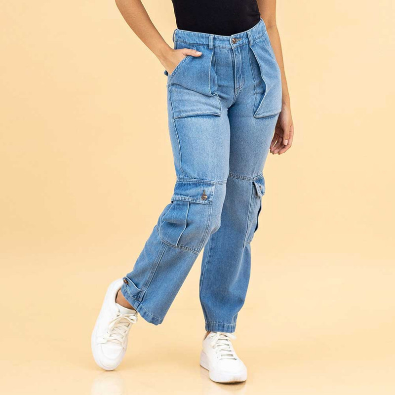 Pantalón Cargo Jeans Cod. 1230385