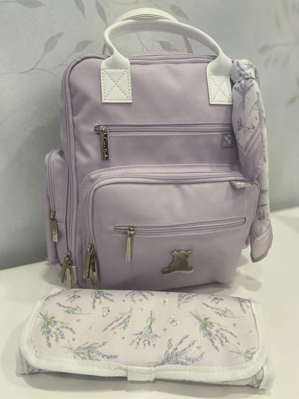 mochila urban baby cuna lavanda