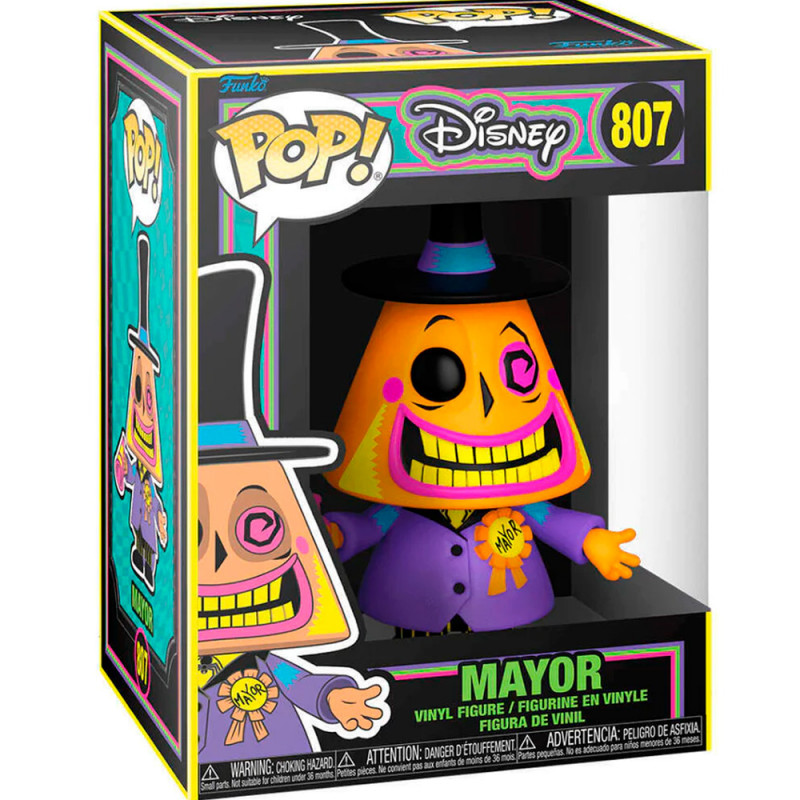 FUNKO POP DISNEY THE NIGHTMARE BEFORE CHRISTMAS BLACKLIGHT - MAYOR 807