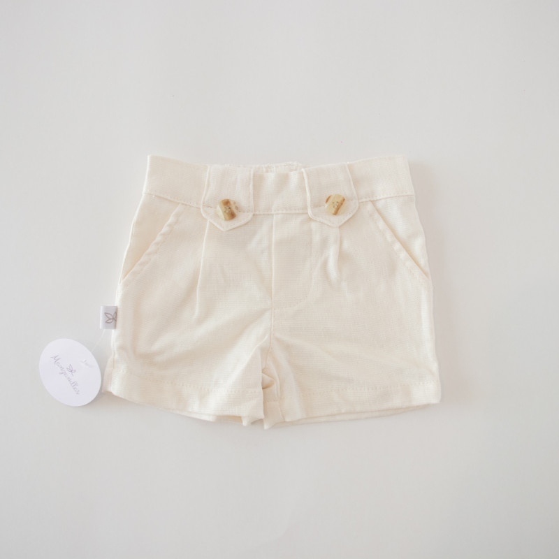 Short De Lino Texas 420 Tiza